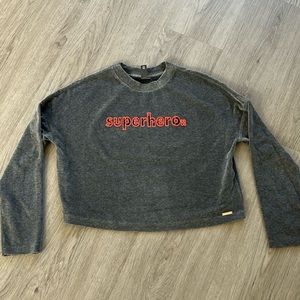 Sweaty Betty Superhero Boxy Cropped Sweatshirt